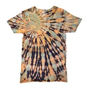 Custom Reverse Tie Dye V Neck